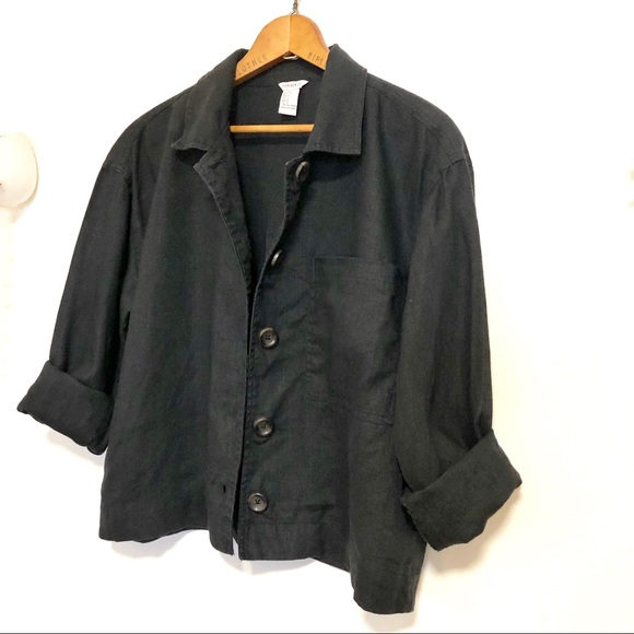 Forever 21 Jackets & Blazers - Black Linen Jacket